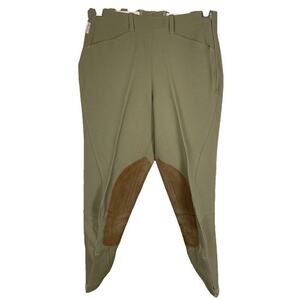 Tailored Sportsman Trophy Hunter Breeches Women 28 Olive Equestrian Riding Pants
